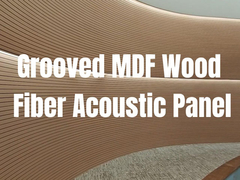Panel Akustik Melamin MDF 133x2440mm 197x2440mm Untuk Langit-langit Dan Dinding