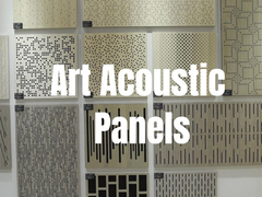 Panel Langit-langit Kayu Akustik Kayu Perforated Absorpsi Suara Dan Dekorasi Seni