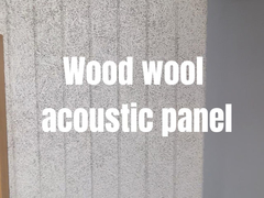 Warna Alam / Lukisan Panel Wool Kayu Akustik Isolasi Suara Lama