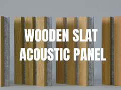 2400mm Natural Oak Acoustic Slat Wood Wall Panels dengan Backing Black Grey Felt