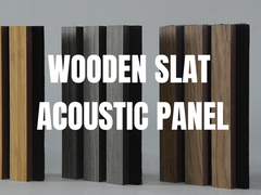Fire Retardant Veneer Kayu Slat Panel Kayu Akustik Superior Absorpsi Suara