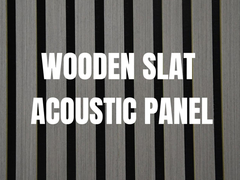 Warna Hitam Acoustic Kayu Slat Panel Polyester Serat MDF Untuk Dekor Hotel