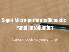 0.7 NRC Micro Perforated Acoustic Wood Wall Panels Absorpsi Suara Dan Dekorasi
