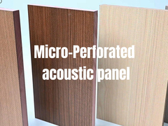 Panel Akustik Micro Perforated Ramah Lingkungan 15mm 18mm Untuk Langit-langit Dan Dinding