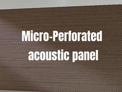 Panel Micro Perforated Acoustic Super Sound Proof Veneer atau Melamine Finish