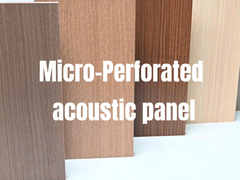OEM Panel Akustik Micro Perforated, Panel Dinding Kayu Akustik BS476 PART7 Sertifikasi