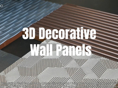 1200x2400mm Panel dinding 3D yang tergores untuk dekorasi ruang tamu dan kantor