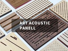 12mm Ketebalan Panel Acoustic Kayu Langit-Langit Absorbing Noise Lantai Lantai Tepi