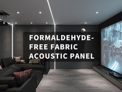 E1 Kelas Eco Friendly Kain Panel Akustik Soundproof 25mm 50mm Ketebalan