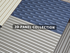 Dekorasi Interior Papan Seni Tembok 3D Goresan 15mm 18mm Dengan Bahan Dasar MDF