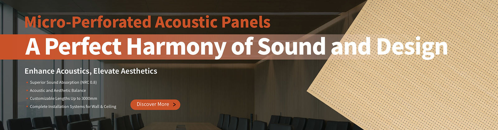 Panel akustik berlubang mikro