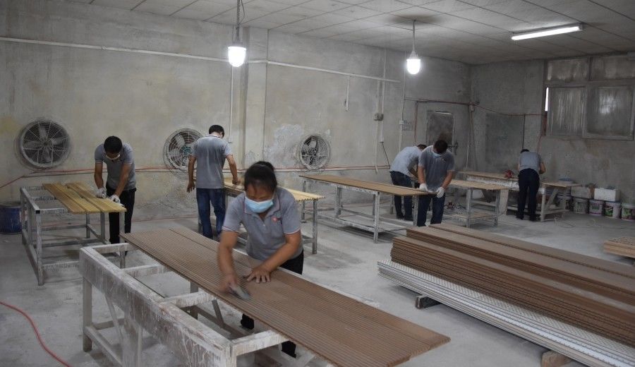 Guangzhou Wuyang Yiguan Acoustic Materials Co., Ltd. lini produksi produsen