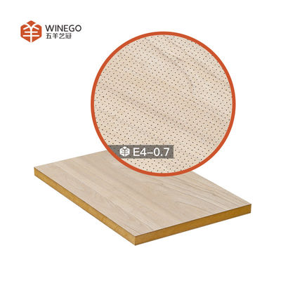 Papan Kayu Micro Perforated Custom, Panel Langit-langit Kayu Perforated tahan api