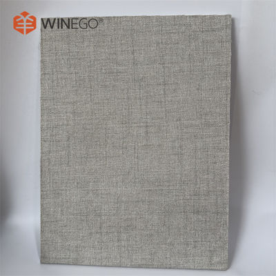 Eco Friendly Bahan Daur Ulang PET Panel Akustik Kain Finish 9mm 12mm tebal