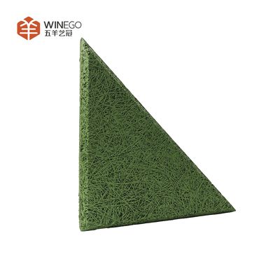 12 Warna Dan Ukuran Khusus Panel Akustik Wol Kayu Dengan Layanan OEM