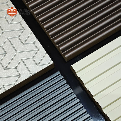 Panel dinding veneer embossed high-end untuk interior mewah 2400mm