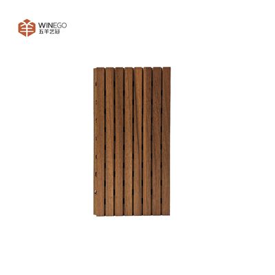 Panel Alur Akustik Kinerja Tinggi Transform Interiors MDF Tahan Api