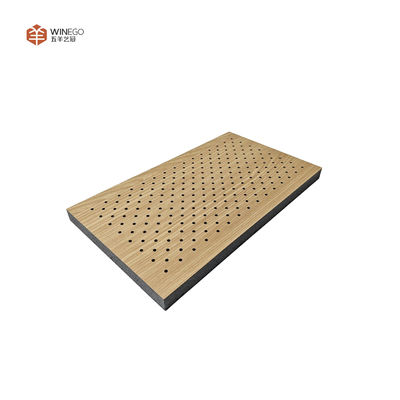 Panel Akustik Berlubang Premium Dengan Finishing Veneer Untuk Studio Rekaman